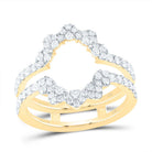 14K Yellow Gold Diamond Enhancer Ring 3/4 Cttw - Splendid Jewellery
