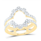 14K Yellow Gold Diamond Enhancer Ring 3/4 Cttw - Splendid Jewellery