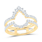 14K Yellow Gold Diamond Enhancer Ring 5/8 Cttw - Splendid Jewellery