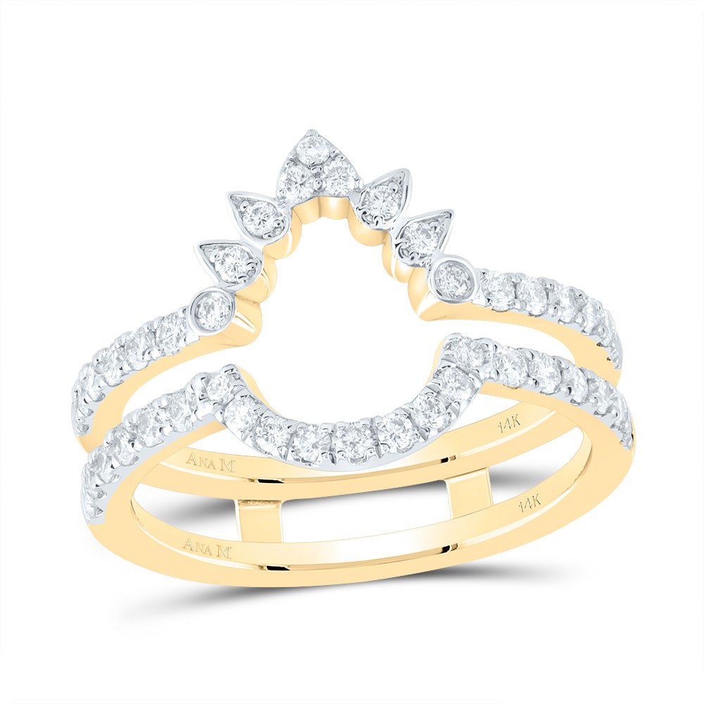 14K Yellow Gold Diamond Enhancer Ring 5/8 Cttw - Splendid Jewellery