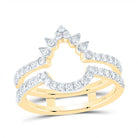 14K Yellow Gold Diamond Enhancer Ring 5/8 Cttw - Splendid Jewellery