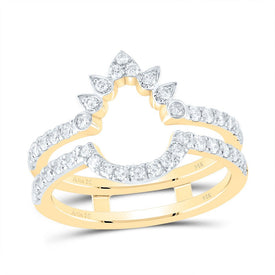 14K Yellow Gold Diamond Enhancer Ring 5/8 Cttw - Splendid Jewellery