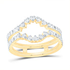 14K Yellow Gold Diamond Enhancer Ring 5/8 Cttw - Splendid Jewellery