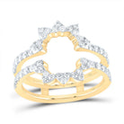 14K Yellow Gold Diamond Enhancer Ring 5/8 Cttw - Splendid Jewellery