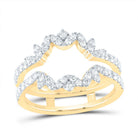 14K Yellow Gold Diamond Enhancer Ring 5/8 Cttw - Splendid Jewellery