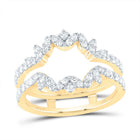 14K Yellow Gold Diamond Enhancer Ring 5/8 Cttw - Splendid Jewellery