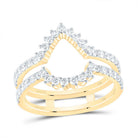 14K Yellow Gold Diamond Enhancer Ring 7/8 Cttw - Splendid Jewellery