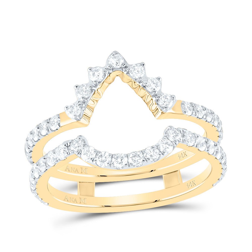 14K Yellow Gold Diamond Enhancer Ring 7/8 Cttw - Splendid Jewellery