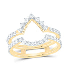 14K Yellow Gold Diamond Enhancer Ring 7/8 Cttw - Splendid Jewellery
