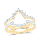 14K Yellow Gold Diamond Enhancer Ring 7/8 Cttw - Splendid Jewellery
