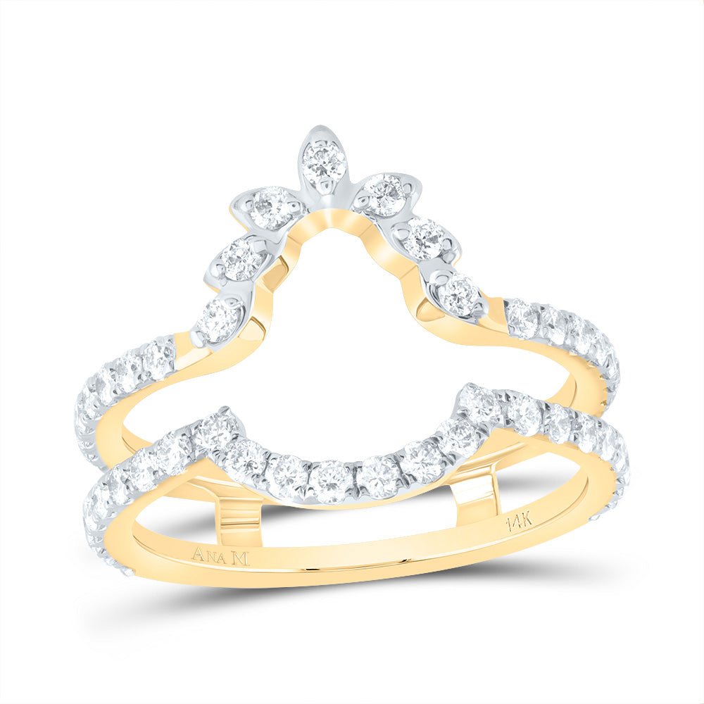14K Yellow Gold Diamond Enhancer Ring 7/8 Cttw - Splendid Jewellery