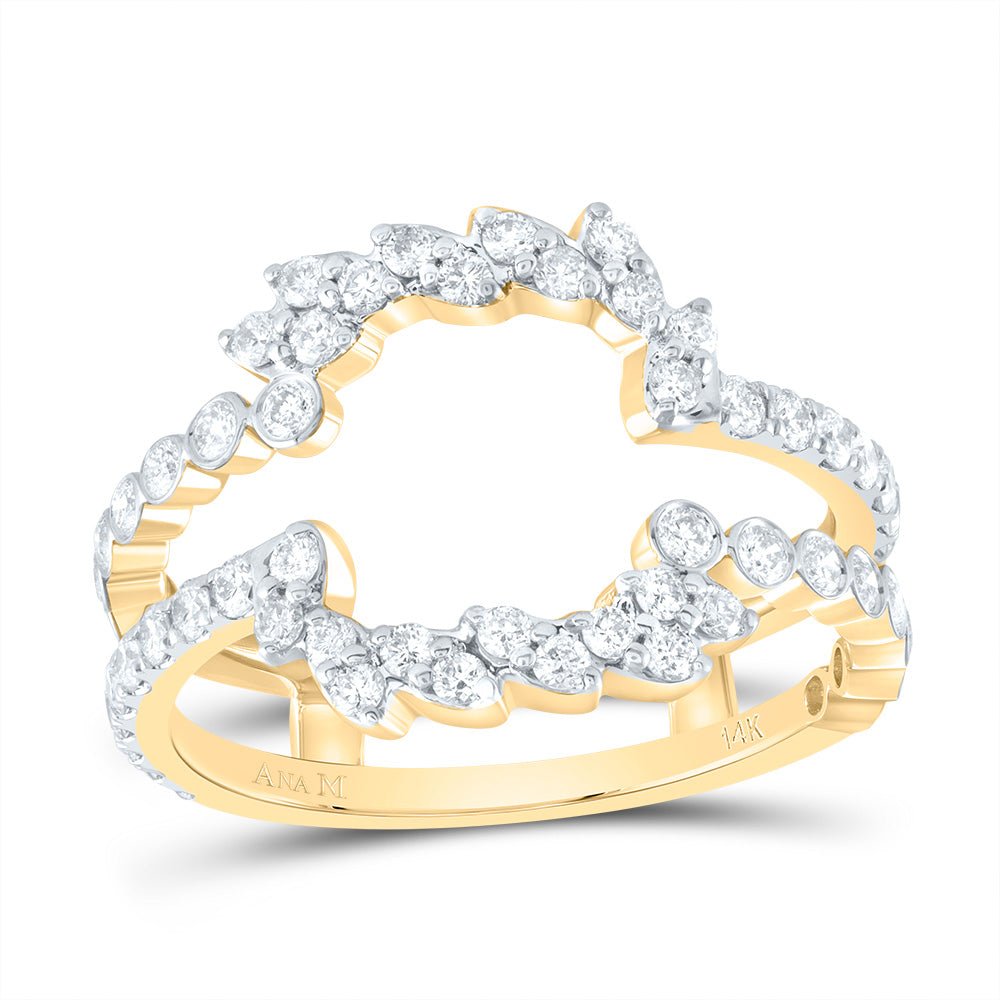 14K Yellow Gold Diamond Enhancer Ring 7/8 Cttw - Splendid Jewellery