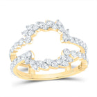14K Yellow Gold Diamond Enhancer Ring 7/8 Cttw - Splendid Jewellery