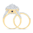 14K Yellow Gold Diamond Fashion Bridal Set 2 3/4 Cttw - Splendid Jewellery