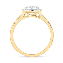 Load image into Gallery viewer, 14K Yellow Gold Diamond Fashion Heart Ring 1/3 Cttw - Splendid Jewellery
