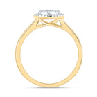 14K Yellow Gold Diamond Fashion Heart Ring 1/3 Cttw - Splendid Jewellery