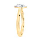 14K Yellow Gold Diamond Fashion Heart Ring 1/3 Cttw - Splendid Jewellery