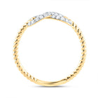 14K Yellow Gold Diamond Fashion Infinity Ring 1/5 Cttw - Splendid Jewellery