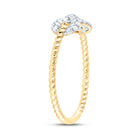 14K Yellow Gold Diamond Fashion Infinity Ring 1/5 Cttw - Splendid Jewellery