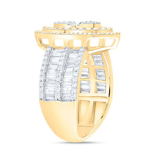 Load image into Gallery viewer, 14K Yellow Gold Diamond Fashion Marquise Baguette Bridal Ring 1 3/4 Cttw - Splendid Jewellery