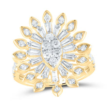 Load image into Gallery viewer, 14K Yellow Gold Diamond Fashion Marquise Ring 1 7/8 Cttw - Splendid Jewellery