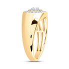 14K Yellow Gold Diamond Fashion Men's Ring 1/2 Cttw - Splendid Jewellery