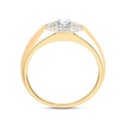 14K Yellow Gold Diamond Fashion Men's Ring 1/2 Cttw - Splendid Jewellery