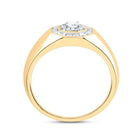 14K Yellow Gold Diamond Fashion Men's Ring 1/2 Cttw - Splendid Jewellery