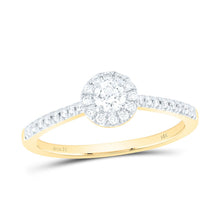 Load image into Gallery viewer, 14K Yellow Gold Diamond Fashion Promise Ring 1/3 Cttw - Splendid Jewellery