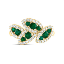 Load image into Gallery viewer, 14K Yellow Gold Diamond Gemstone Ring 1/3 Cttw - Splendid Jewellery