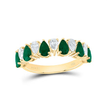 Load image into Gallery viewer, 14K Yellow Gold Diamond Gemstone Ring 5/8 Cttw - Splendid Jewellery