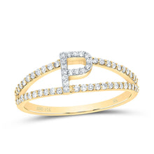 Load image into Gallery viewer, 14K Yellow Gold Diamond Gift Initial "P" Women's Ring 1/4 Cttw - Splendid Jewellery