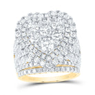 14K Yellow Gold Diamond Heart Single Halo Bridal Set 4 3/8 Cttw - Splendid Jewellery