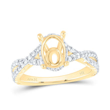 Load image into Gallery viewer, 14K Yellow Gold Diamond Semi Mount Engagement Ring 5/8 Cttw - Splendid Jewellery