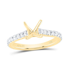 Load image into Gallery viewer, 14K Yellow Gold Diamond Semi Mount Engagement Ring 5/8 Cttw - Splendid Jewellery
