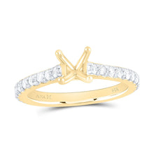Load image into Gallery viewer, 14K Yellow Gold Diamond Semi Mount EngaGemstonent Ring 5/8 Cttw - Splendid Jewellery