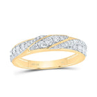 14K Yellow Gold Diamond Trio Ring Set 1 3/4 Cttw - Splendid Jewellery