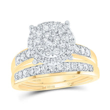 Load image into Gallery viewer, 14K Yellow Gold Diamond Trio Ring Set 1 Cttw - Splendid Jewellery