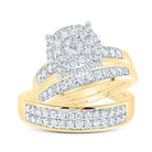 14K Yellow Gold Diamond Trio Ring Set 1 Cttw - Splendid Jewellery