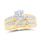 14K Yellow Gold Diamond Trio Ring Set 1/2 Cttw - Splendid Jewellery