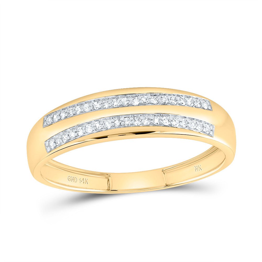14K Yellow Gold Diamond Trio Ring Set 5/8 Cttw - Splendid Jewellery