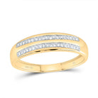 14K Yellow Gold Diamond Trio Ring Set 5/8 Cttw - Splendid Jewellery