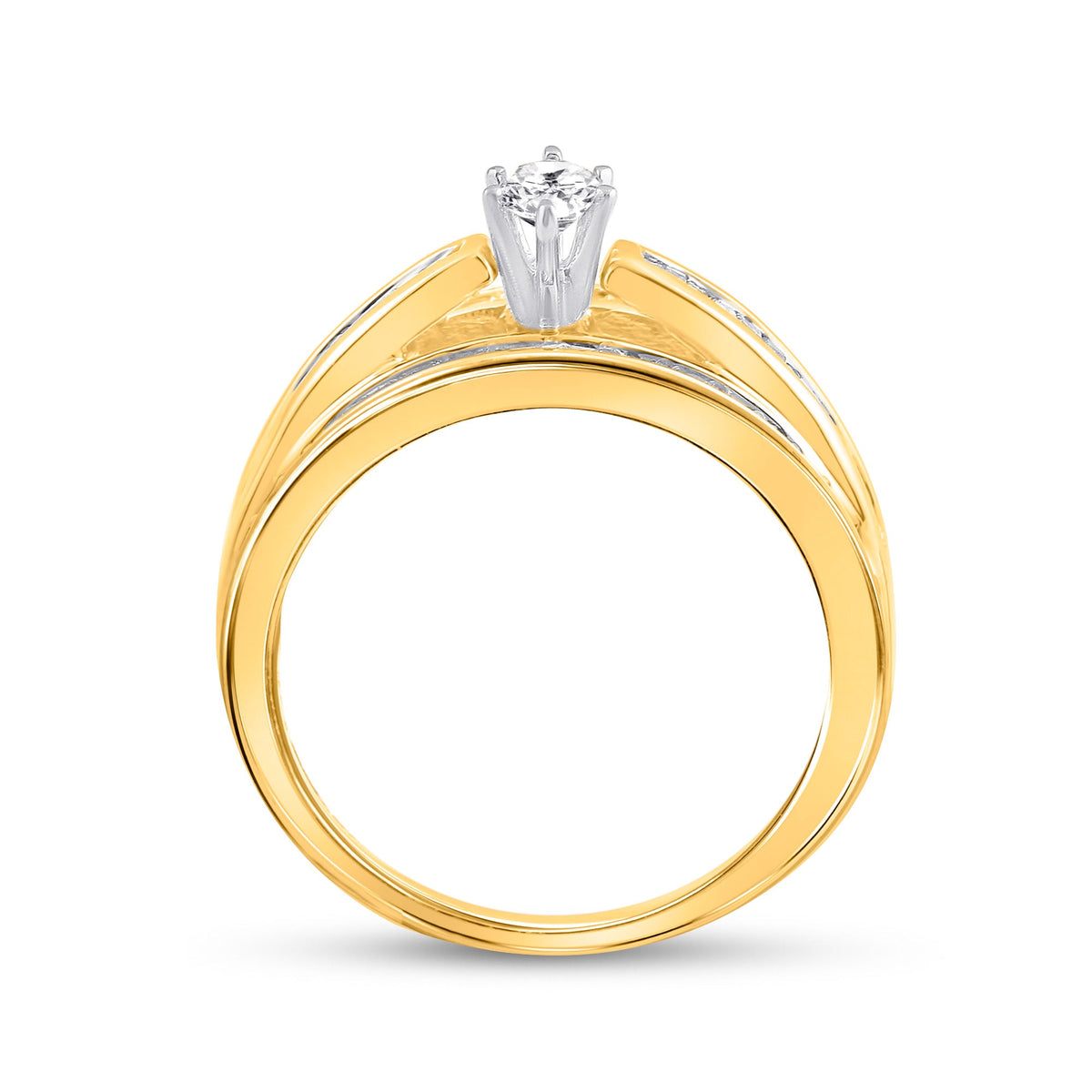 14K Yellow Gold Marquise Diamond Women's Marquise Solitaire Bridal Wedding Engagement Ring 1 Cttw - Splendid Jewellery