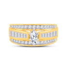 14K Yellow Gold Marquise Diamond Women's Marquise Solitaire Bridal Wedding Engagement Ring 1 Cttw - Splendid Jewellery