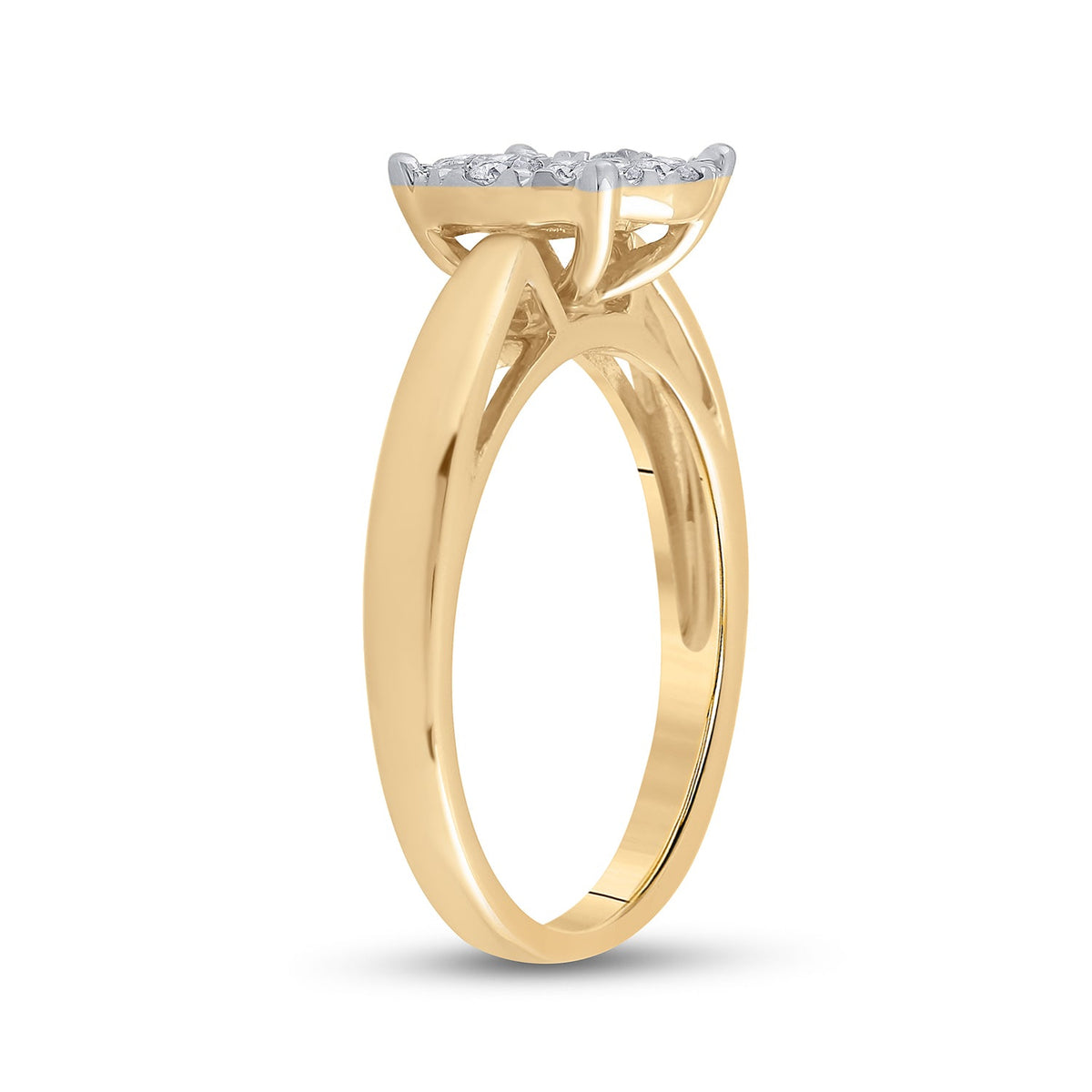 14K Yellow Gold Princess Diamond Bridal Wedding Engagement Ring 1/2 Cttw - Splendid Jewellery
