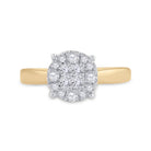 14K Yellow Gold Princess Diamond Bridal Wedding Engagement Ring 1/2 Cttw - Splendid Jewellery