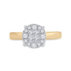 14K Yellow Gold Princess Diamond Bridal Wedding Engagement Ring 1/2 Cttw - Splendid Jewellery