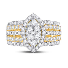 Load image into Gallery viewer, 14K Yellow Gold Round Diamond Designer Ring 1 3/4 Cttw - Splendid Jewellery