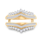 14K Yellow Gold Round Diamond Enhancer 3/4 Cttw - Splendid Jewellery