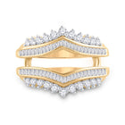 14K Yellow Gold Round Diamond Enhancer 3/4 Cttw - Splendid Jewellery